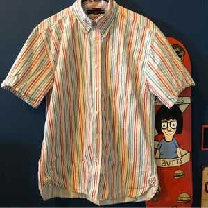 Vintage Pastel Striped Tommy Hilfiger Button Down